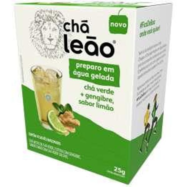 Hovedbilde Chá Frio Matte Leao  Verde com Gengibre e Limao 10x2.3g