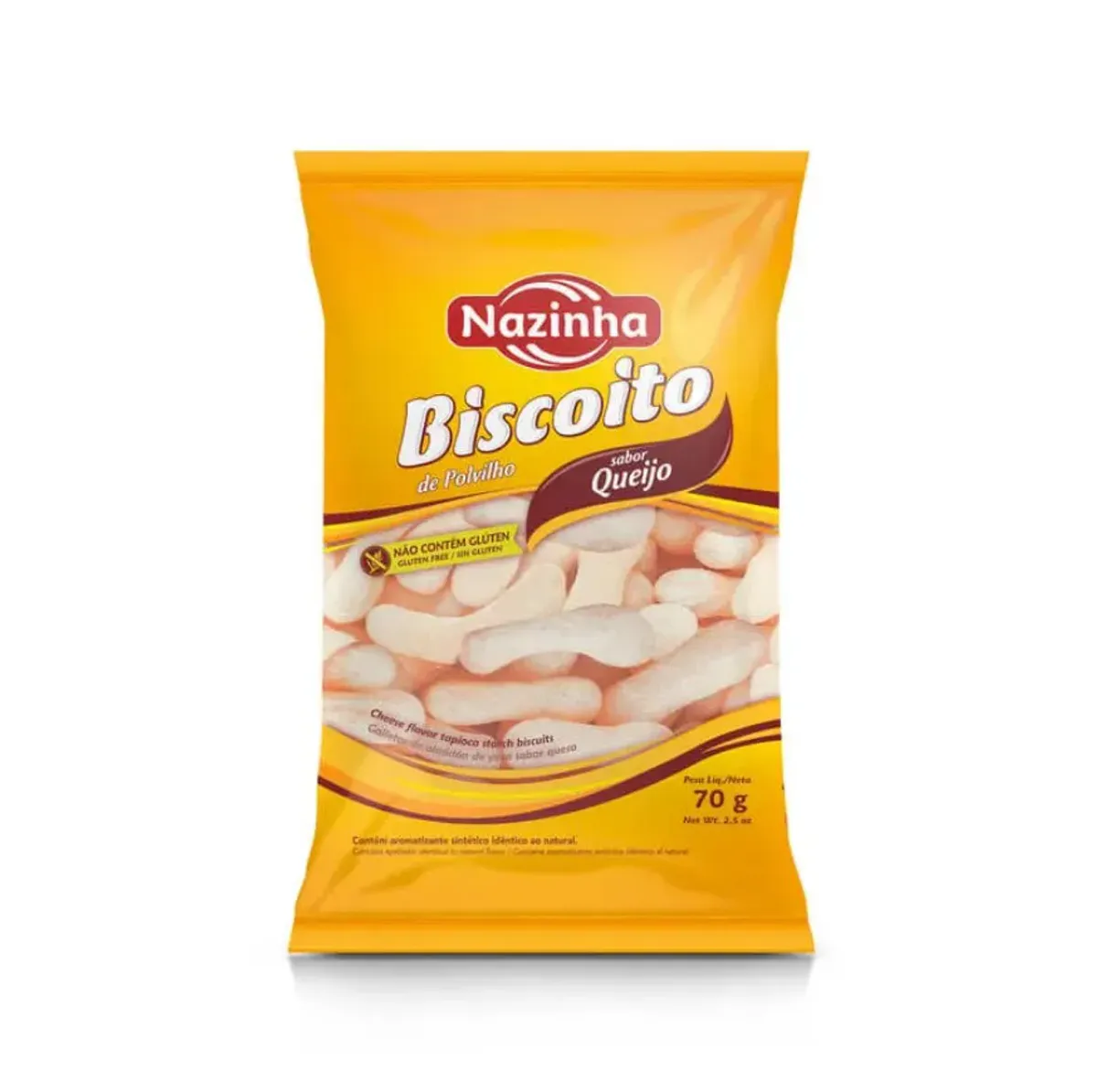 Nazinha Biscoito de polvilho Queijo 70g